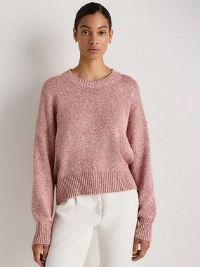 Quince 100% Organic Cotton Boyfriend Crew Sweater